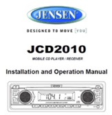 Jensen JCD2010 Owners Manual